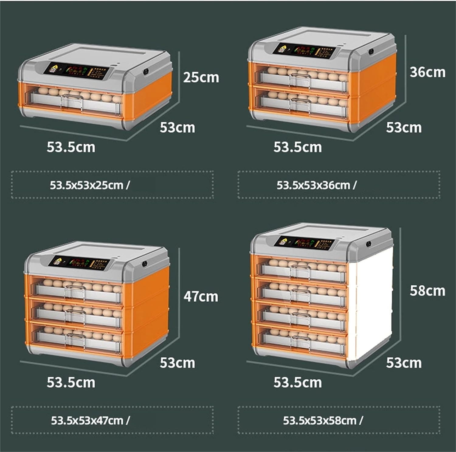 INCUBADORA DE 256 HUEVOS