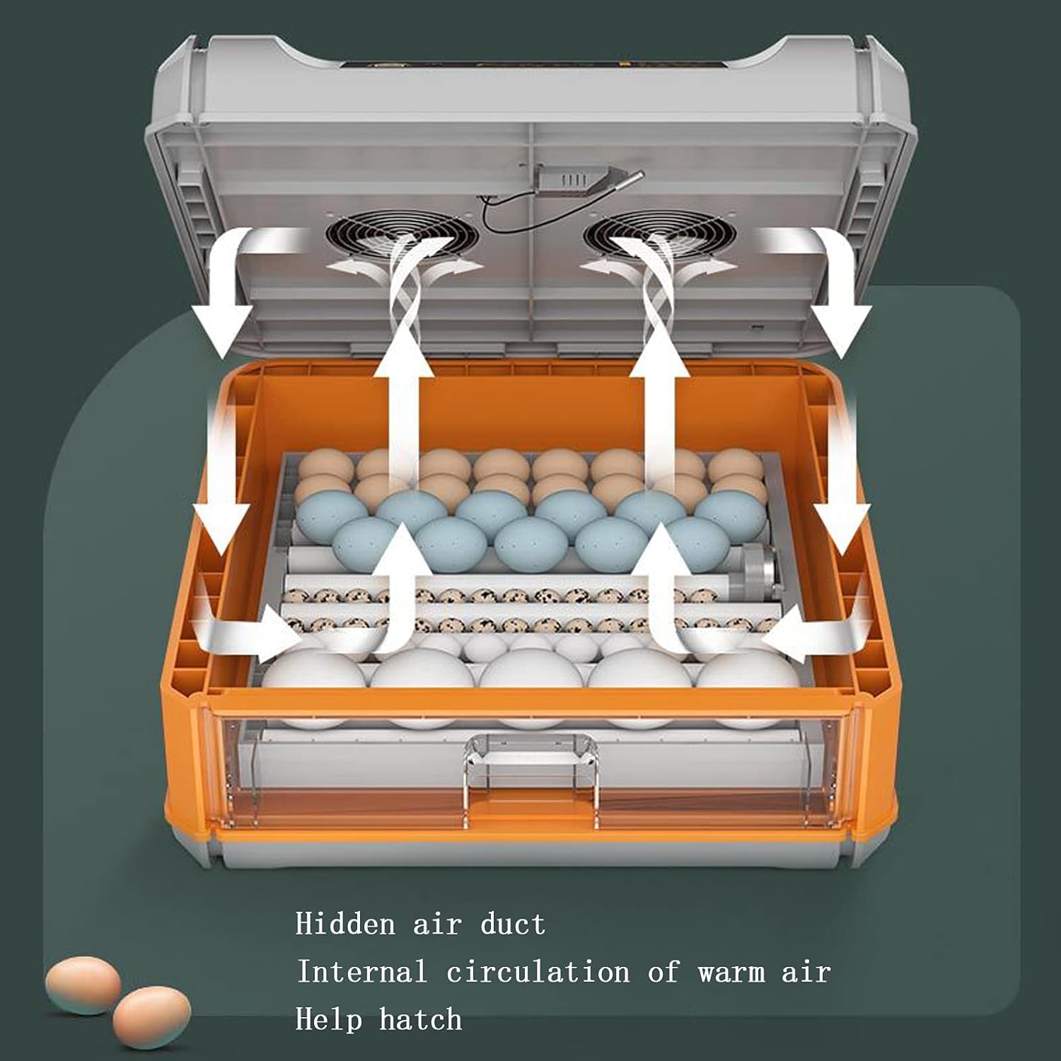 INCUBADORA DE 192 HUEVOS