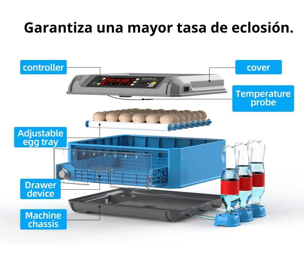 INCUBADORA DE 36 HUEVOS