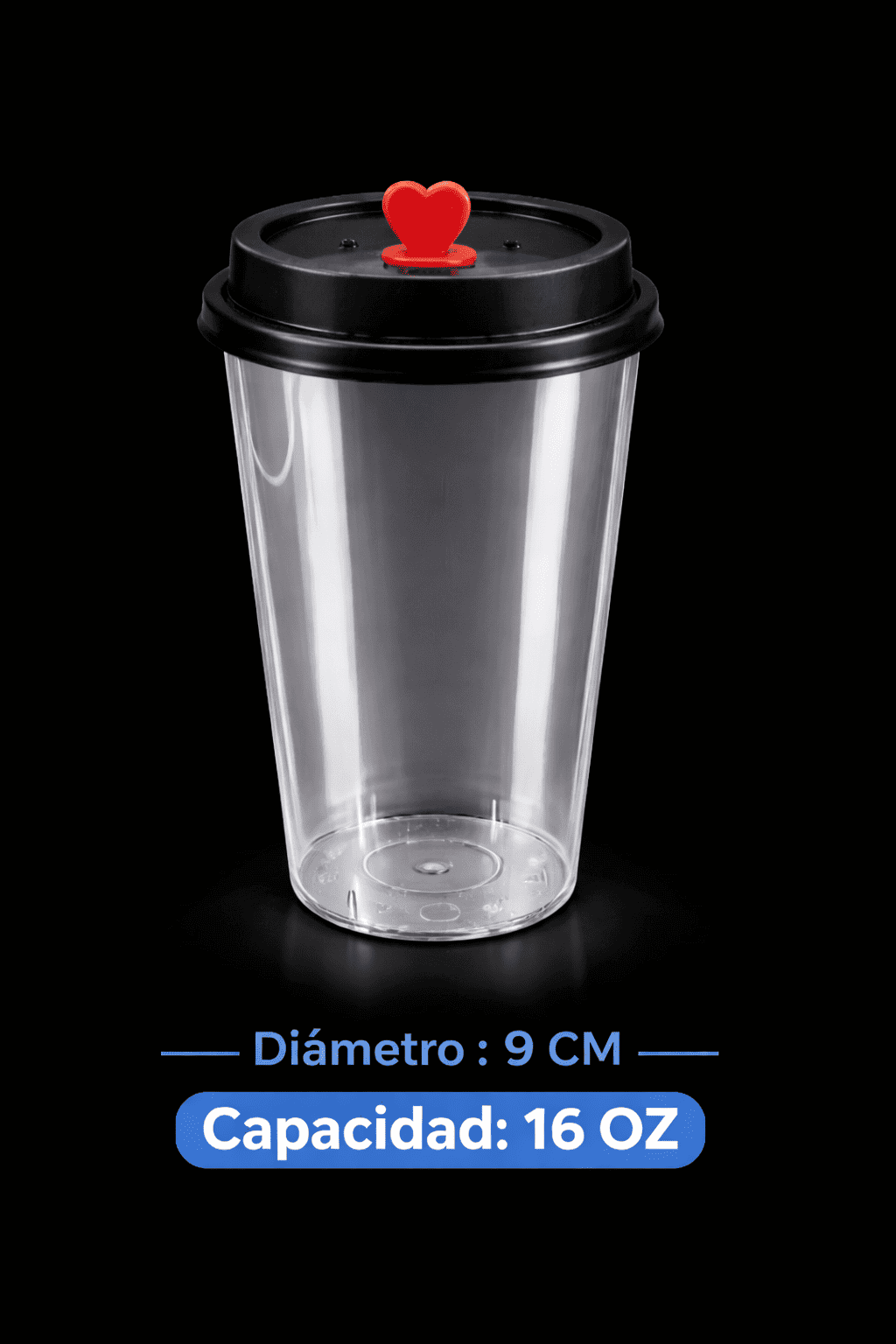 VASO PREMIUM EXTRA GRUESO 16 OZ CON TAPA – ULTRA RESISTENTE