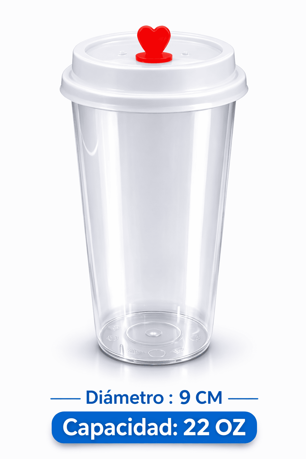 VASO PREMIUM EXTRA GRUESO 22 OZ CON TAPA– ULTRA RESISTENTE