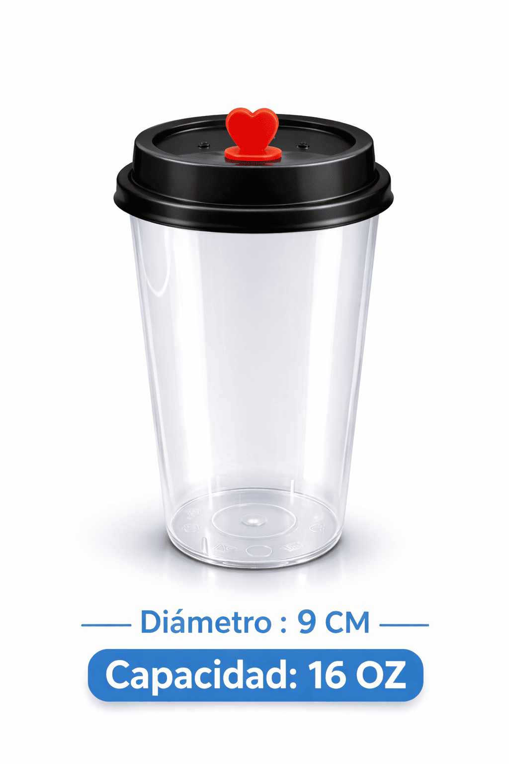 VASO PREMIUM EXTRA GRUESO 16 OZ CON TAPA – ULTRA RESISTENTE