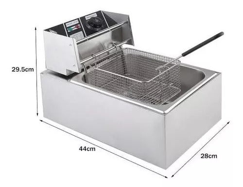 FREIDORA ELECTRICA DE 1 POZA 6 LITROS