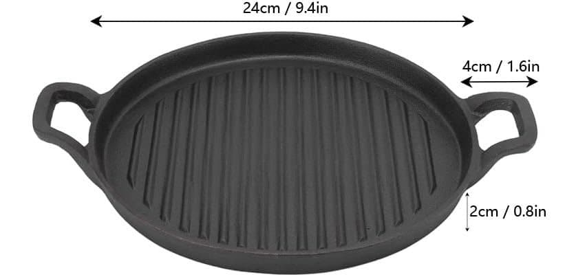 Plancha de Hierro Fundido 24 CM