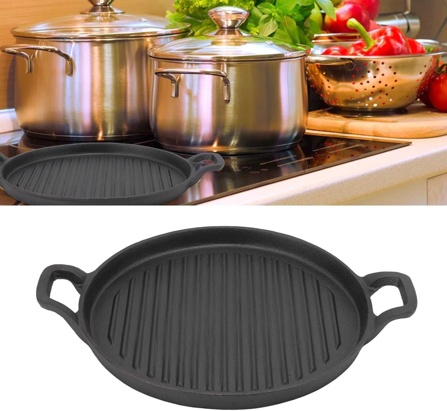 Plancha de Hierro Fundido 24 CM